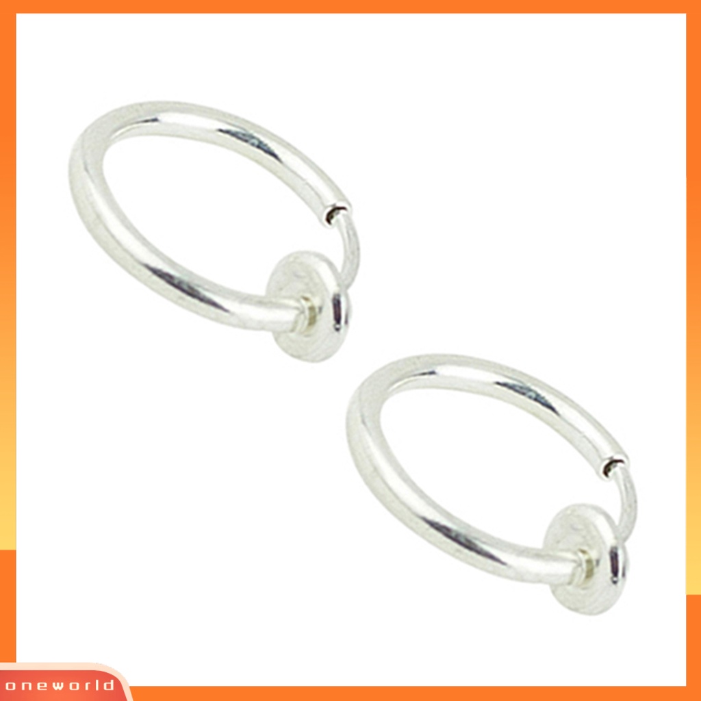 1pc Anting Simple Tanpa Deformansi Unisex Hidung Telinga Bibir Tindik Hoop Ring Untuk Club Pesta