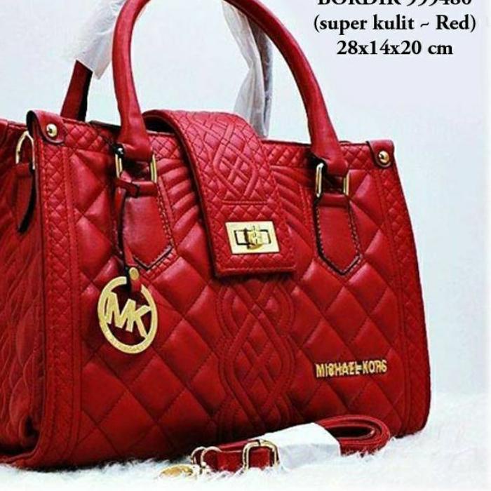 ➦➮✶✺ MK OFFICE KULIT BORDIR SIZE L | TAS HANDBAG WANITA | TAS NGAJI IBU IBU TERLARIS Ready