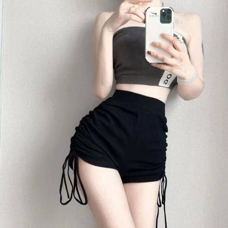 Women Short Pants Korean Style Casual Tali Serut Celana Pendek Wanita Premium Terbaru