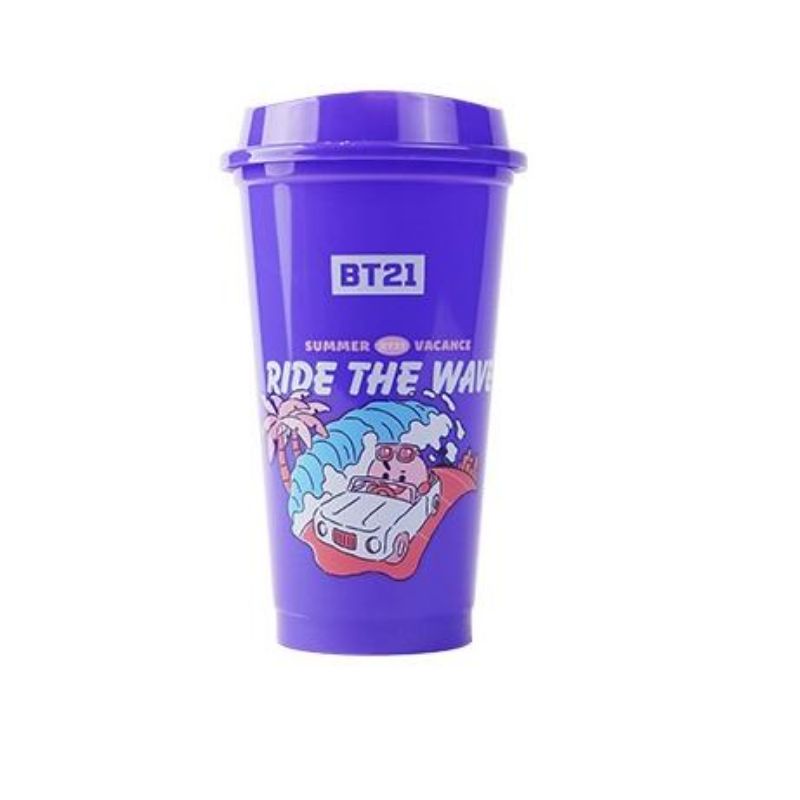 reusable cup chatime x bt21 shooky