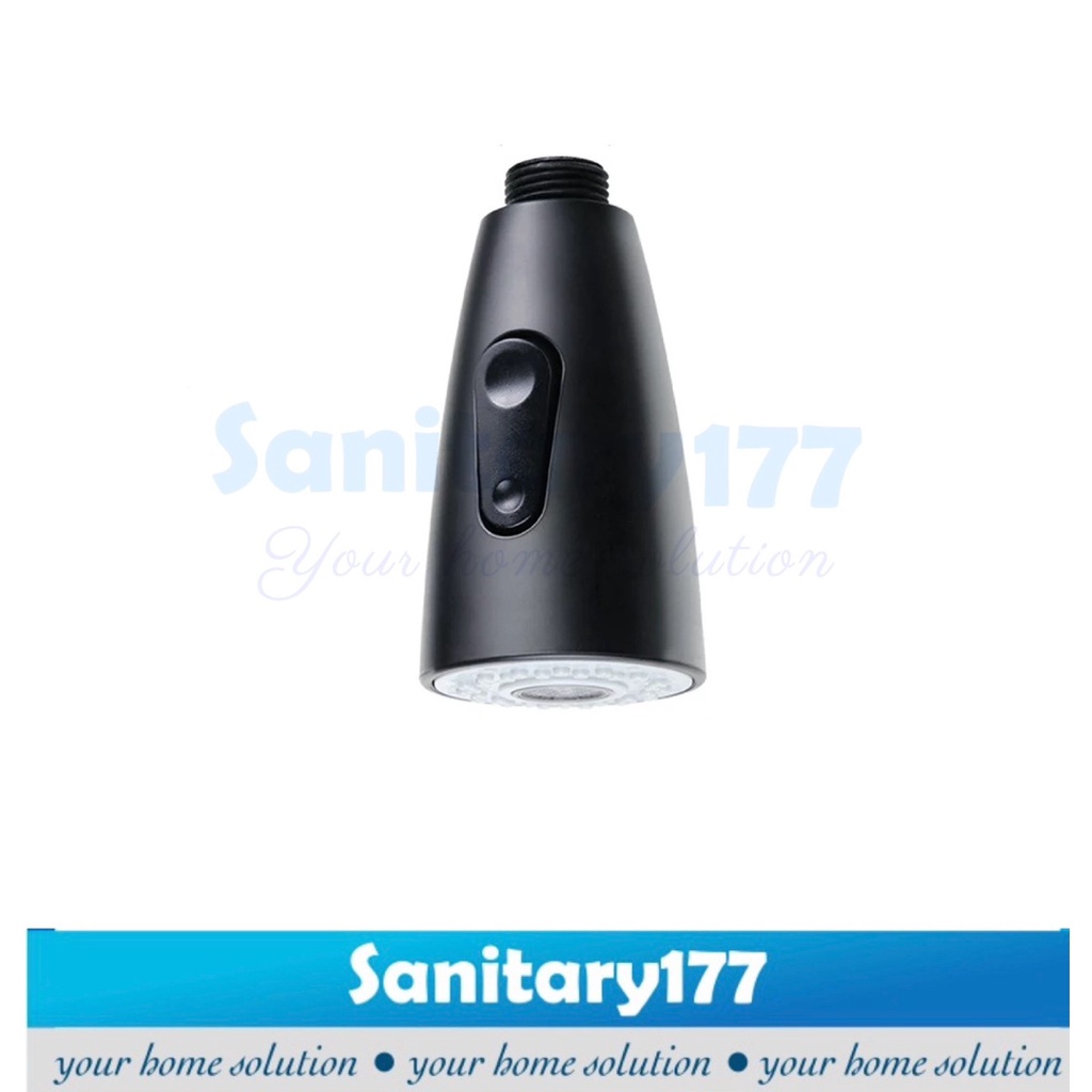 Kepala Saringan kran sink tarik 2in1 HITAM -sambungan Kepala mini shower keran air cuci piring Hemat air 2in1 sambungan air head faucet sink dapur cuci piring model tarik