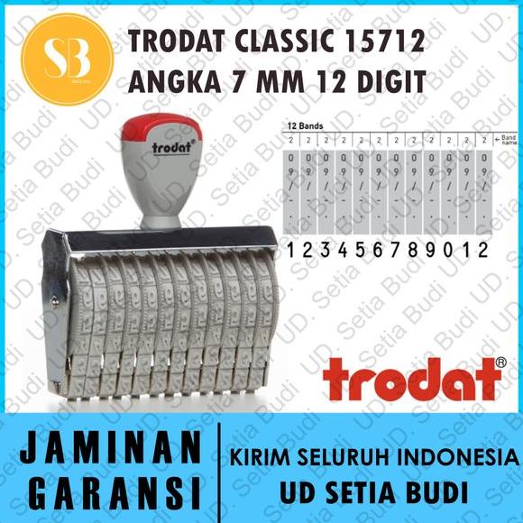 

Terlaris Stempel Trodat Classic 15712 Angka / Numbers 7 mm 12 digit Termurah