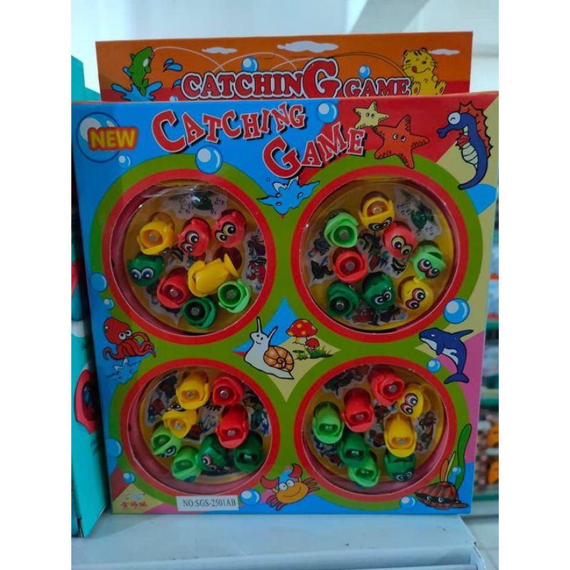 4 kolam FISH GAME MAINAN PANCINGAN IKAN MAGNET FISHING GAME