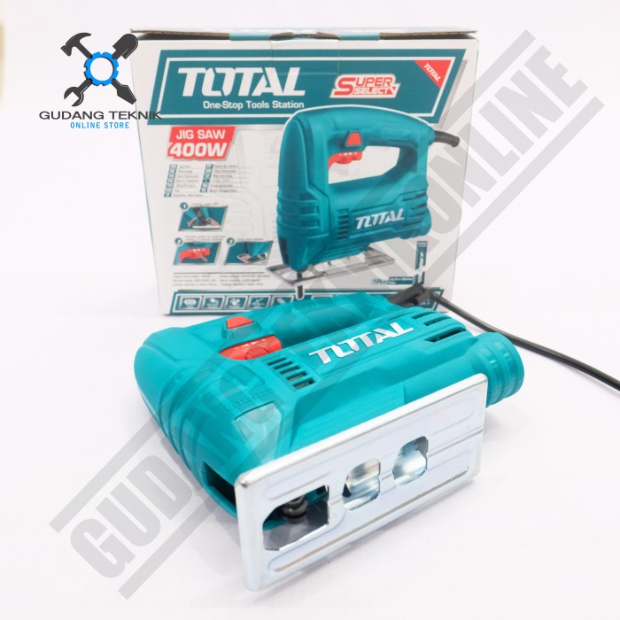 Mesin Jigsaw Electric 400Watt TS2045565 TOTAL / Gergaji Kayu Jigsaw Mesin Gergaji Listrik Jigsaw 400 Watt TS 2045565 TOTAL