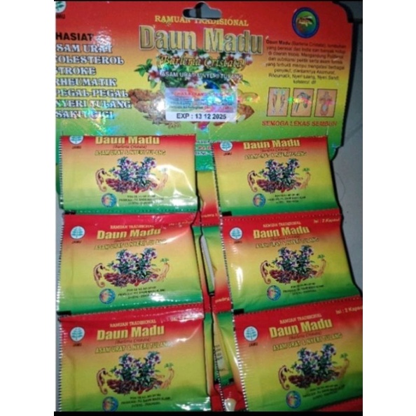 Daun Madu Kapsul Asam Urat Pegalinu Original