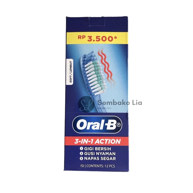 Sikat Gigi Oral B 3in1 On Action / Sikat Gigi ORAL-B 3 in 1