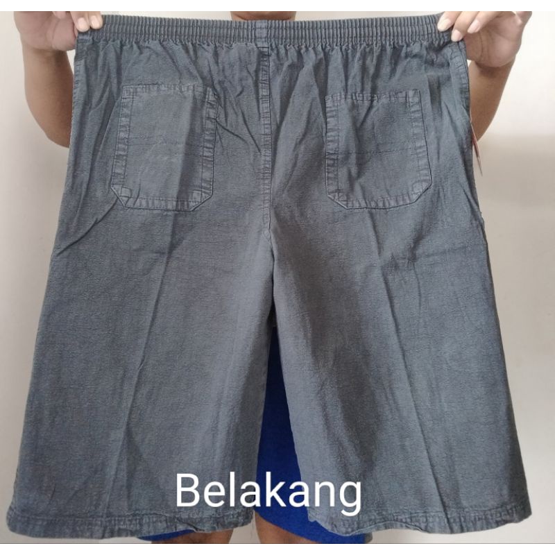 Celana Pendek Jumbo Pria/ Celana pendek katun kanvas