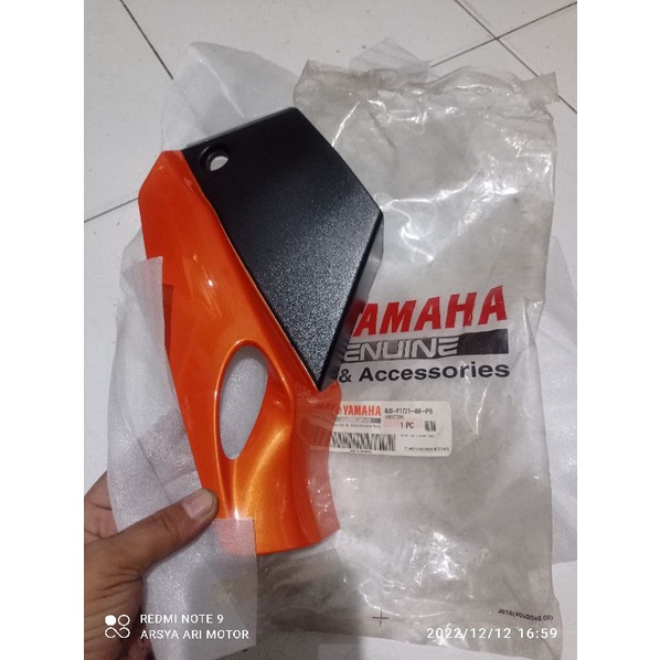 COVER BOX ACCU TUTUP AKI ORANGE FIZFIZR YAMAHA ASLI 4US -F1711-P9