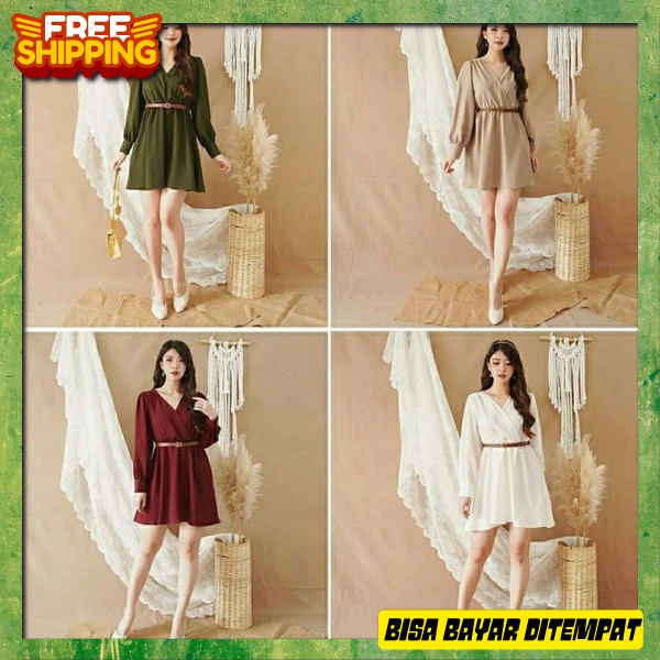 Buju Gaun Natal Berkualitas Dress Remaja Dewasa Gaun Waita Import Premium Dres Cewek Murah Baju Drea