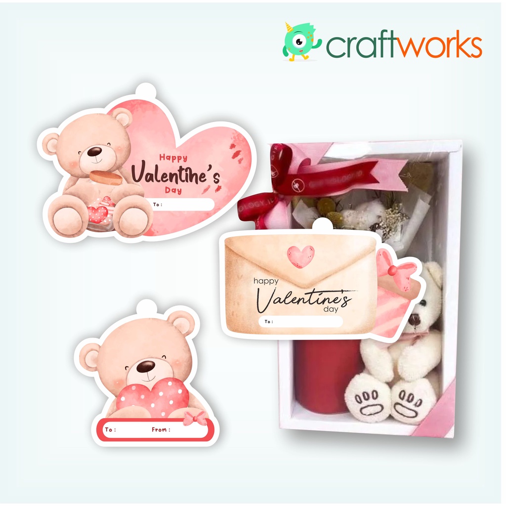 

HANG TAG VALENTINE CUTTING BENTUK - ISI 12