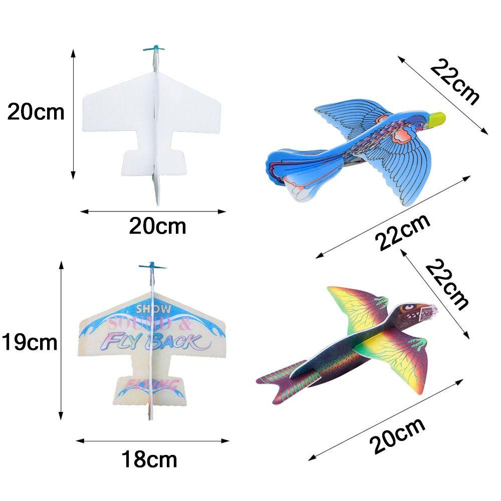 Top 5pcs Pesawat Lempar Tangan Mainan Olahraga Luar Ruangan Figure Mainan Anak Laki-Laki Permainan Menyenangkan Terbang Airplane