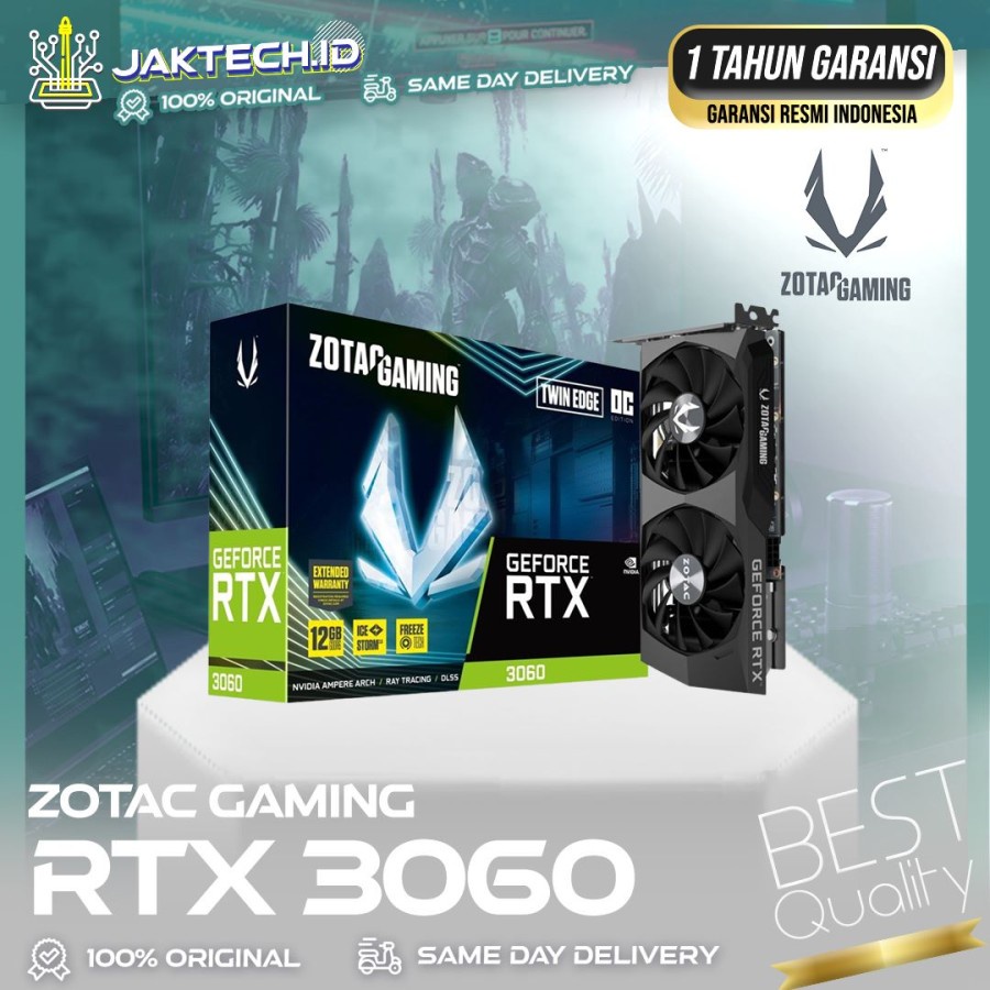 VGA Zotac RTX 3060 Twin Edge 12GB DDR6 192bit