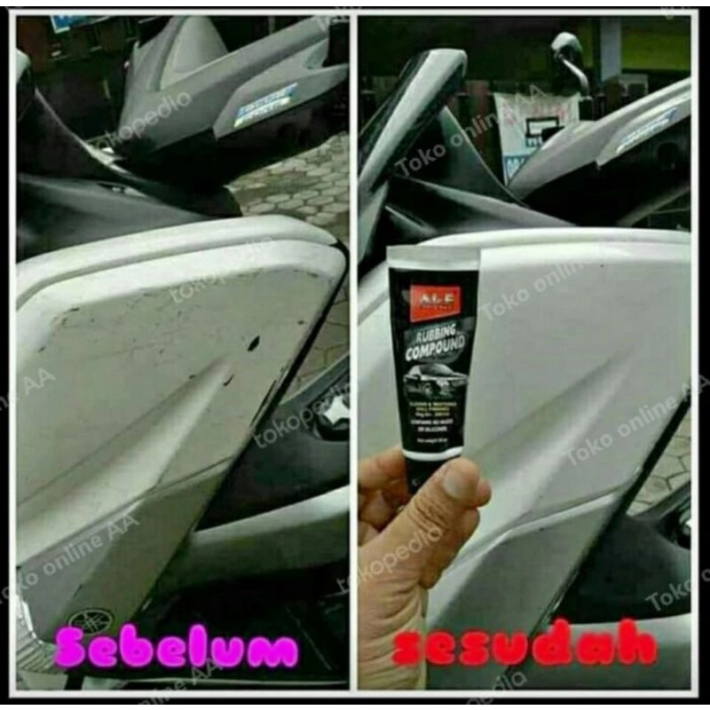 Compon Ajaib Penghilang Baret Goresan Mobil Motor Alf Rubbing Compound