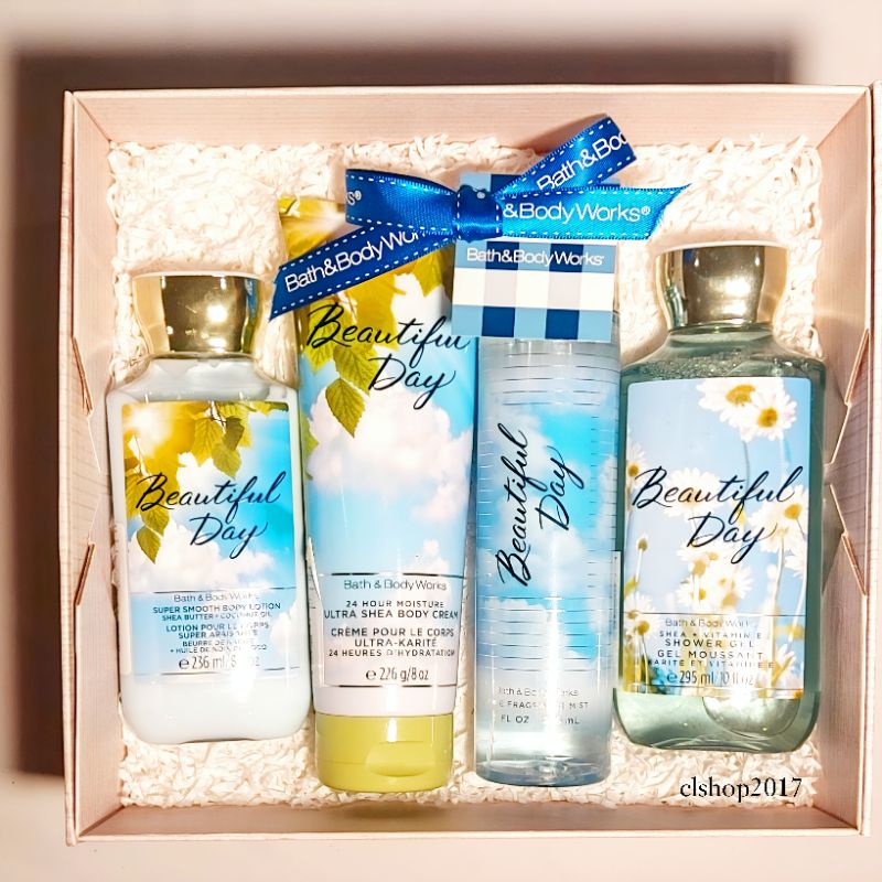 BBW BEAUTIFUL DAY GIFT SET PAKET BATH &amp; BODY WORKS