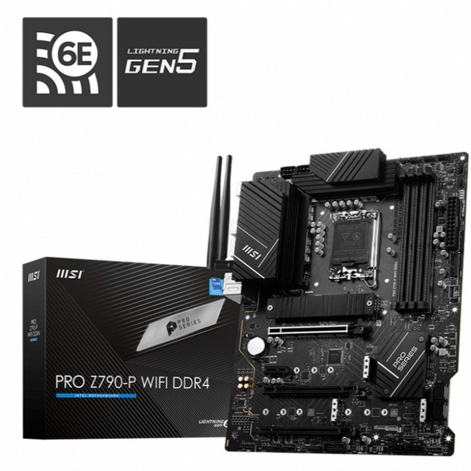 MSI PRO Z790-P WIFI DDR4 Motherboard (Intel Z790, DDR4, LGA1700)