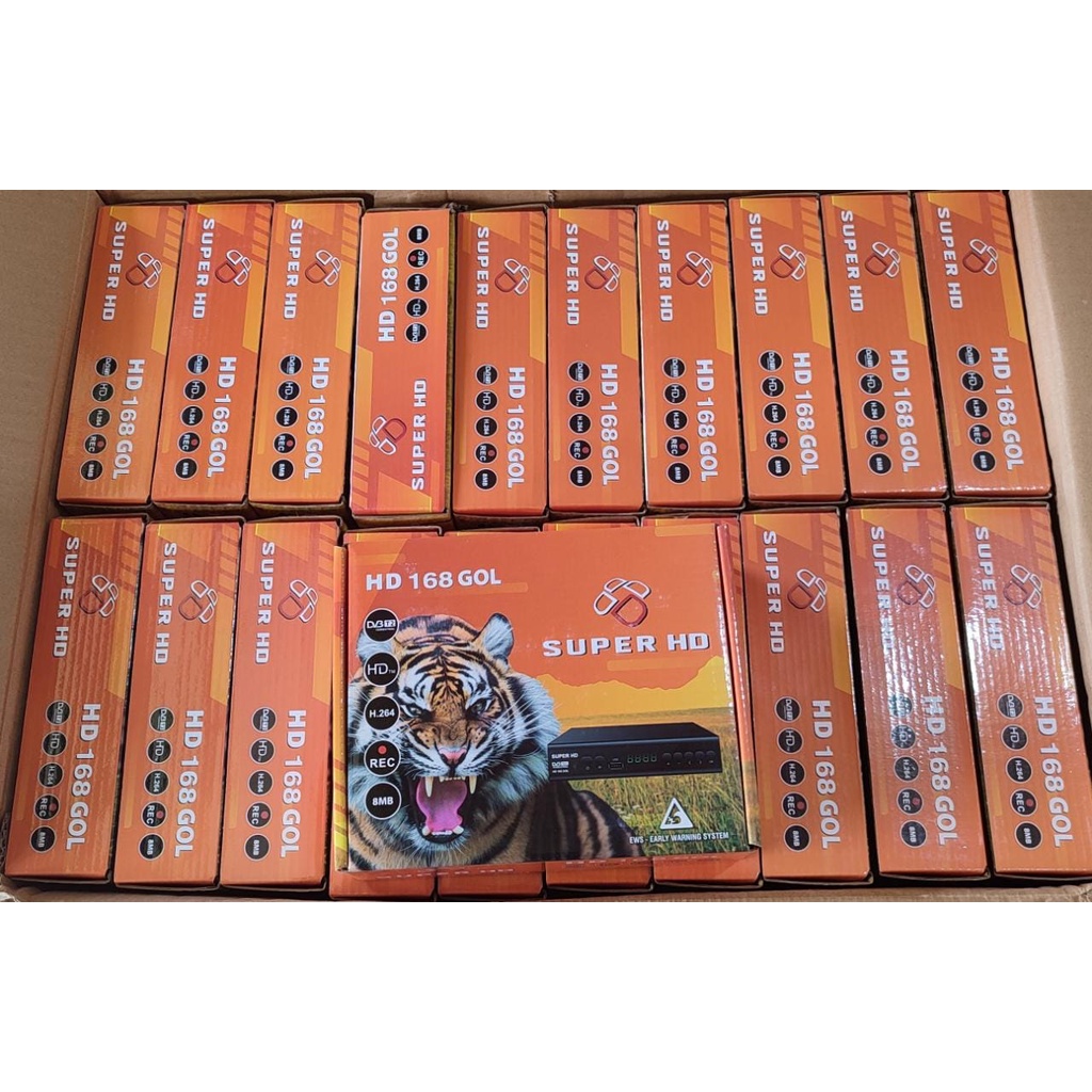 READY STOK  STB DVB T2 Harimau, STB Super HD-168 GOL
