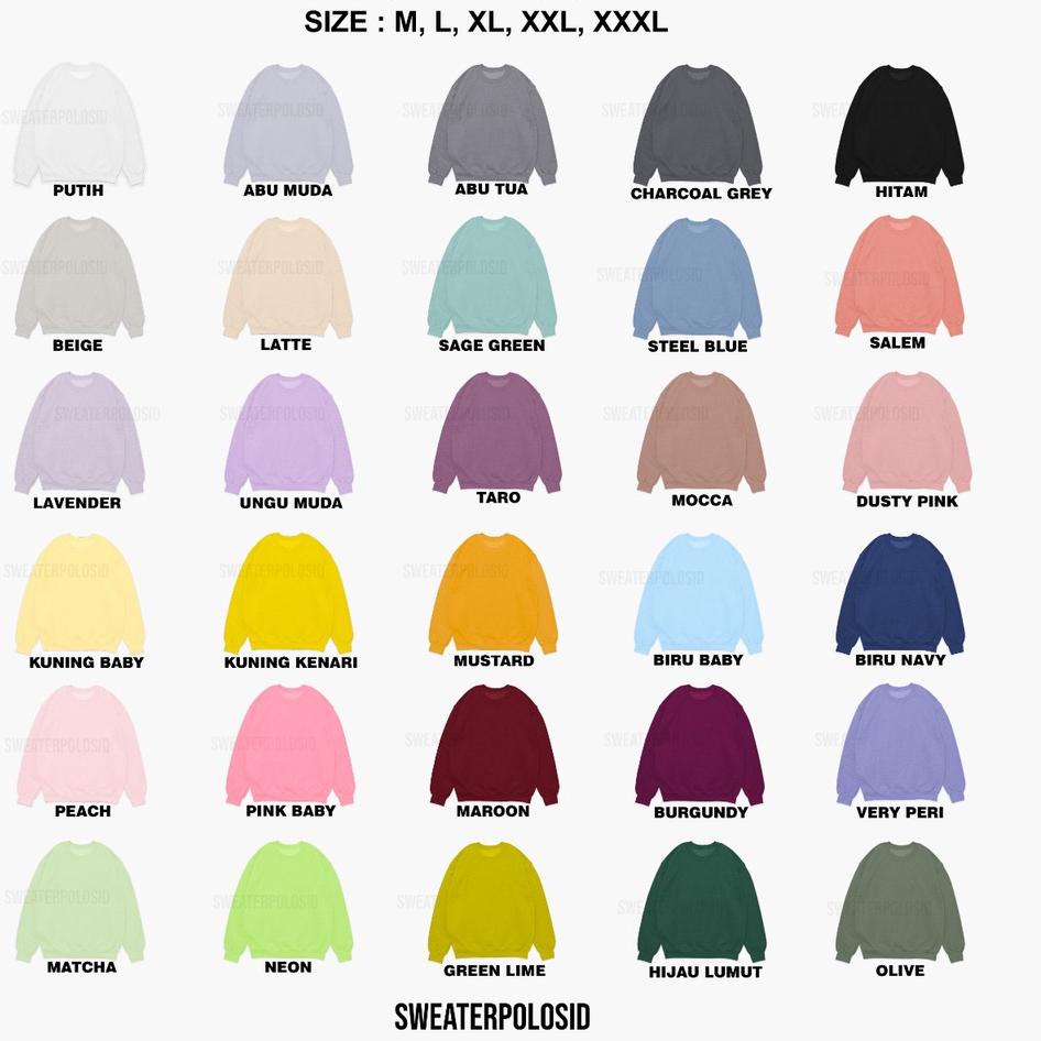 "LMJ.11De22ĸ" SWEPO x BTR — Basic Sweater BTR Doodle Size M-XXL