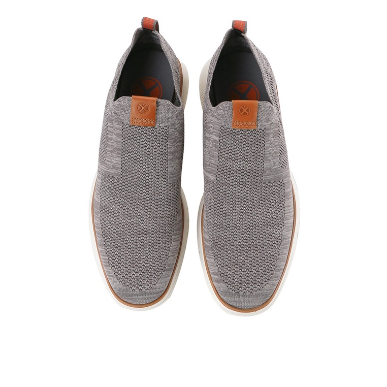 HM012 SEPATU SLIP ON HUSH PUPPIES PRIA ORIGINAL CASUAL KETS BRANDED ABU-ABU GREY