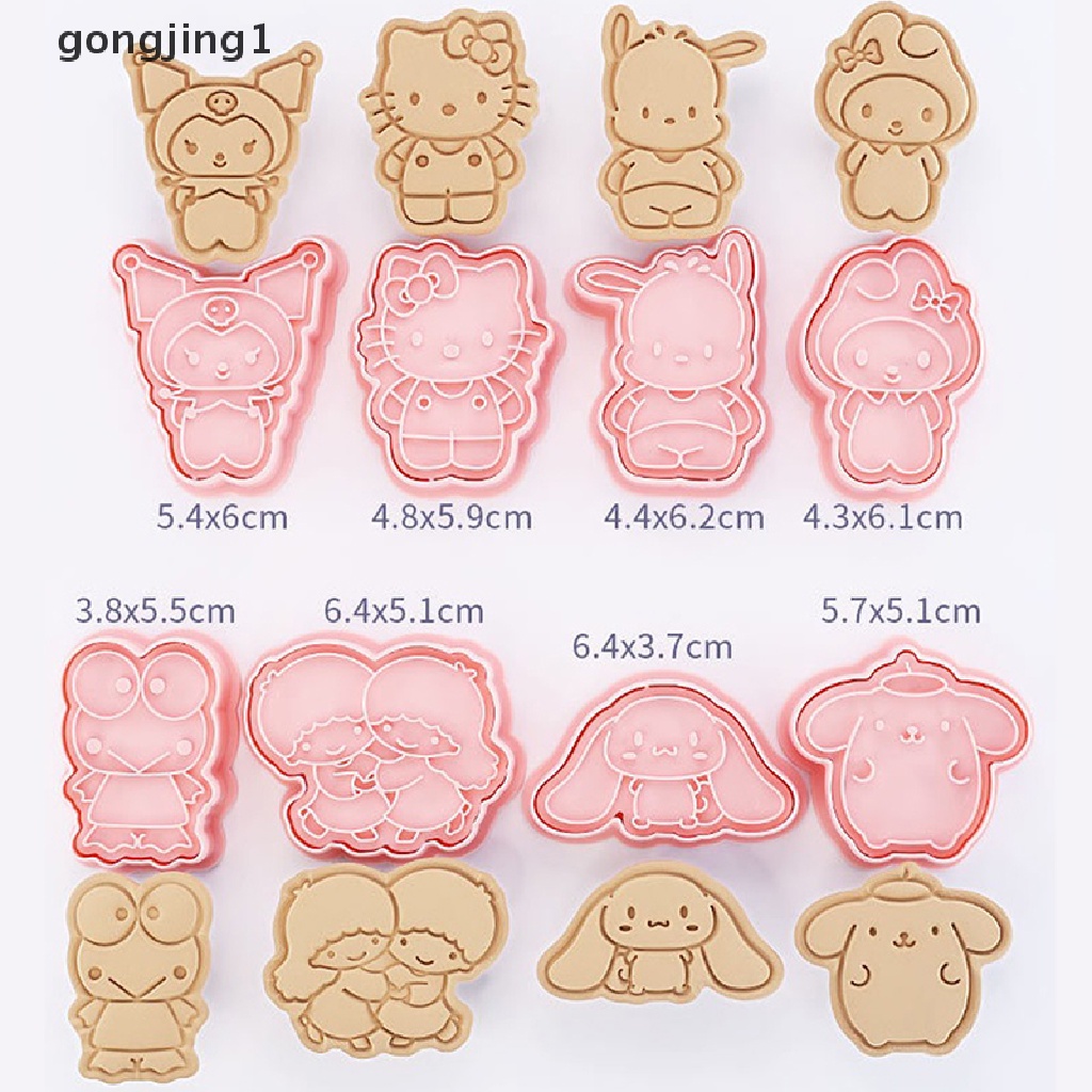 Ggg 8Pcs /set Cetakan Biskuit Kartun Cetakan Kue Kering Cetakan Kue Kering DIY Cookie Cake Decorag Tool ID