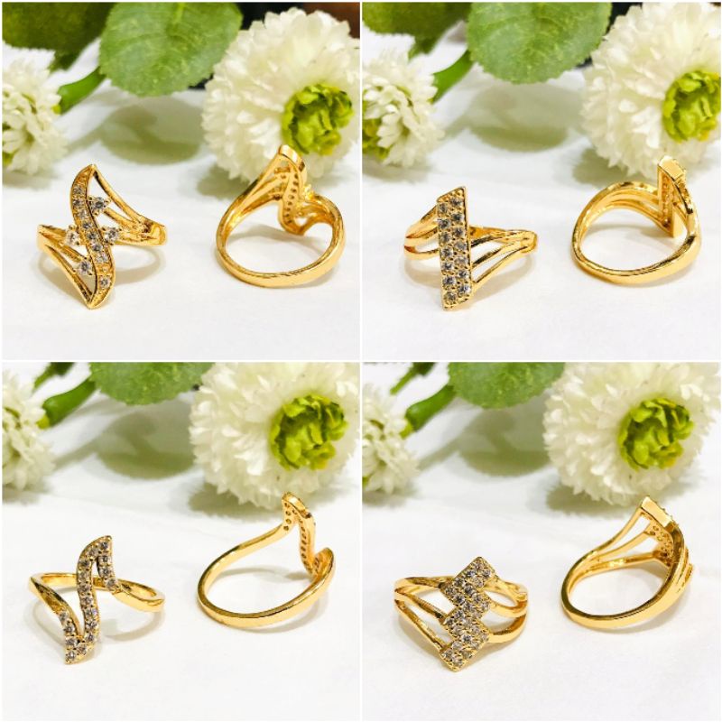 Fourfashion Cincin Xuping Dewasa Motif Permata Terbaru YT176