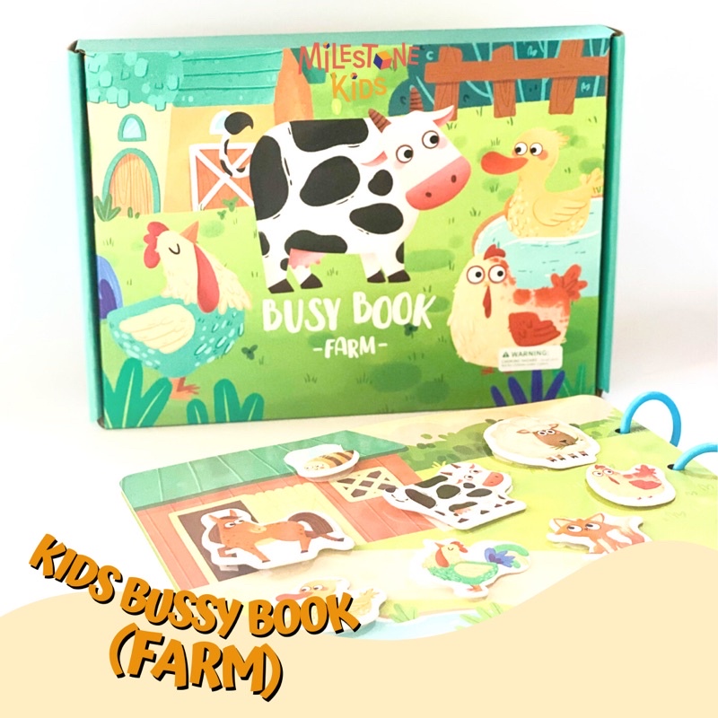 MILESTONE KIDS - KIDS BUSY BOOK | BUSY BOOK ANAK / Mainan Edukasi Anak / Education Toys / Mainan Ana