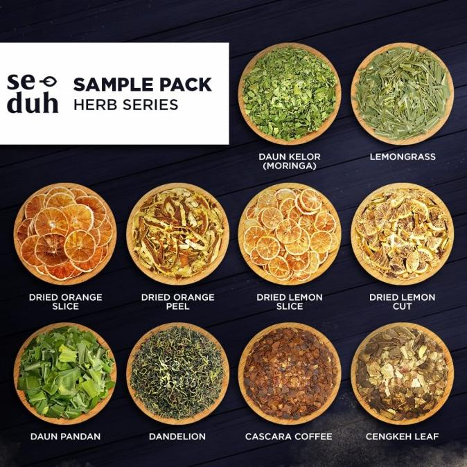 

[BISA COD] Sample Pack HERBAL TISANE Series A - Moringa Lemon Orange Pandan tea