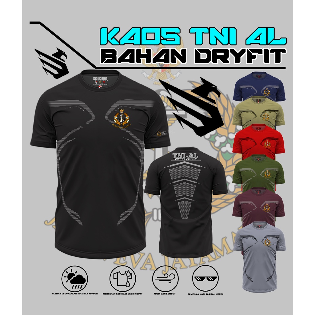 kaos dryfit premium TNI-AL