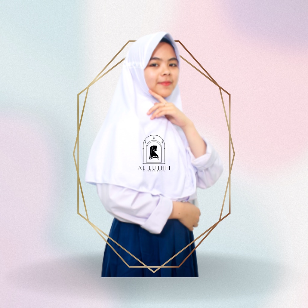Jilbab Sekolah Innova Size L untuk Anak SMP