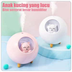 Holiven Anak Kucing Humidifier 220ML Essential Oil Diffuser Aroma Terapi Pengharum Ruangan