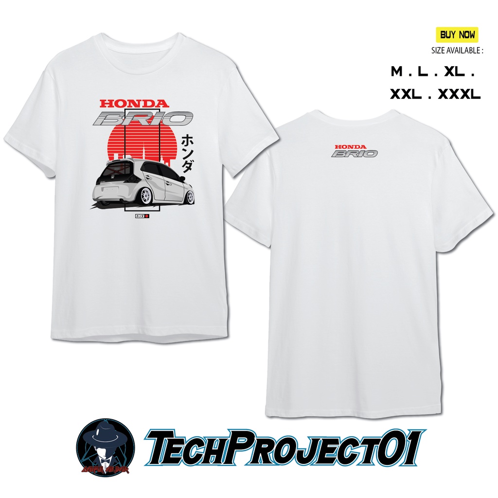 Tshirt Kaos Honda Brio JDM Edition Japan Style Kaos Otomotif Best Quality