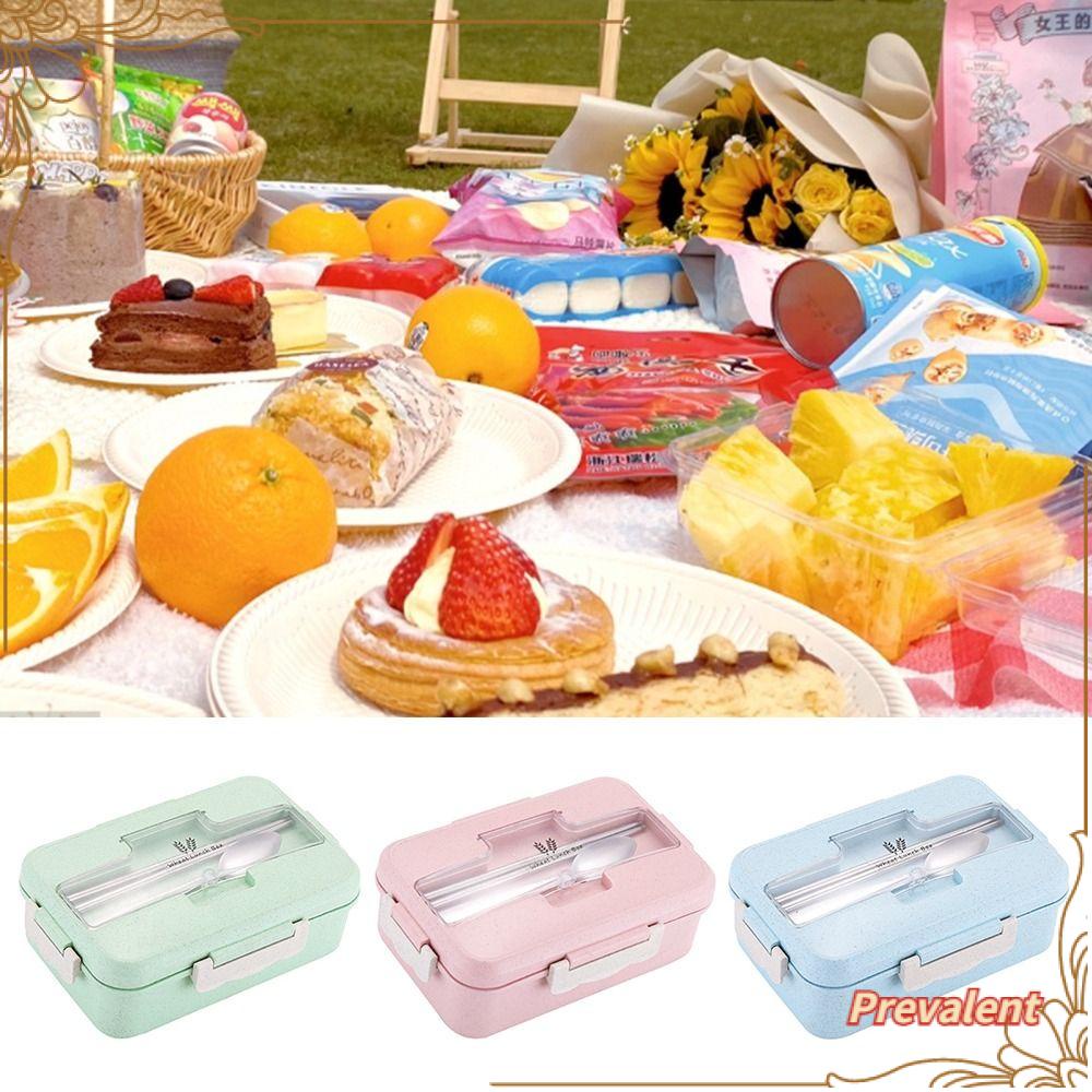 Preva Lunch Box Anti Bocor Untuk Pelajar Pekerja Kantor Dengan Sendok Wadah Makanan
