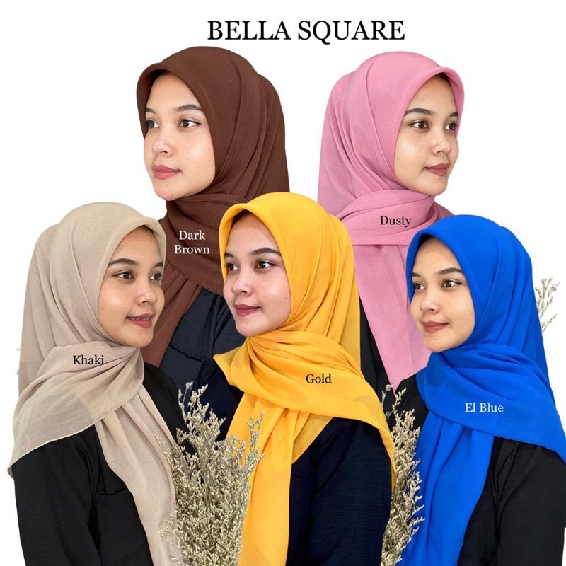 Bella square segiempat bella polos polycotton