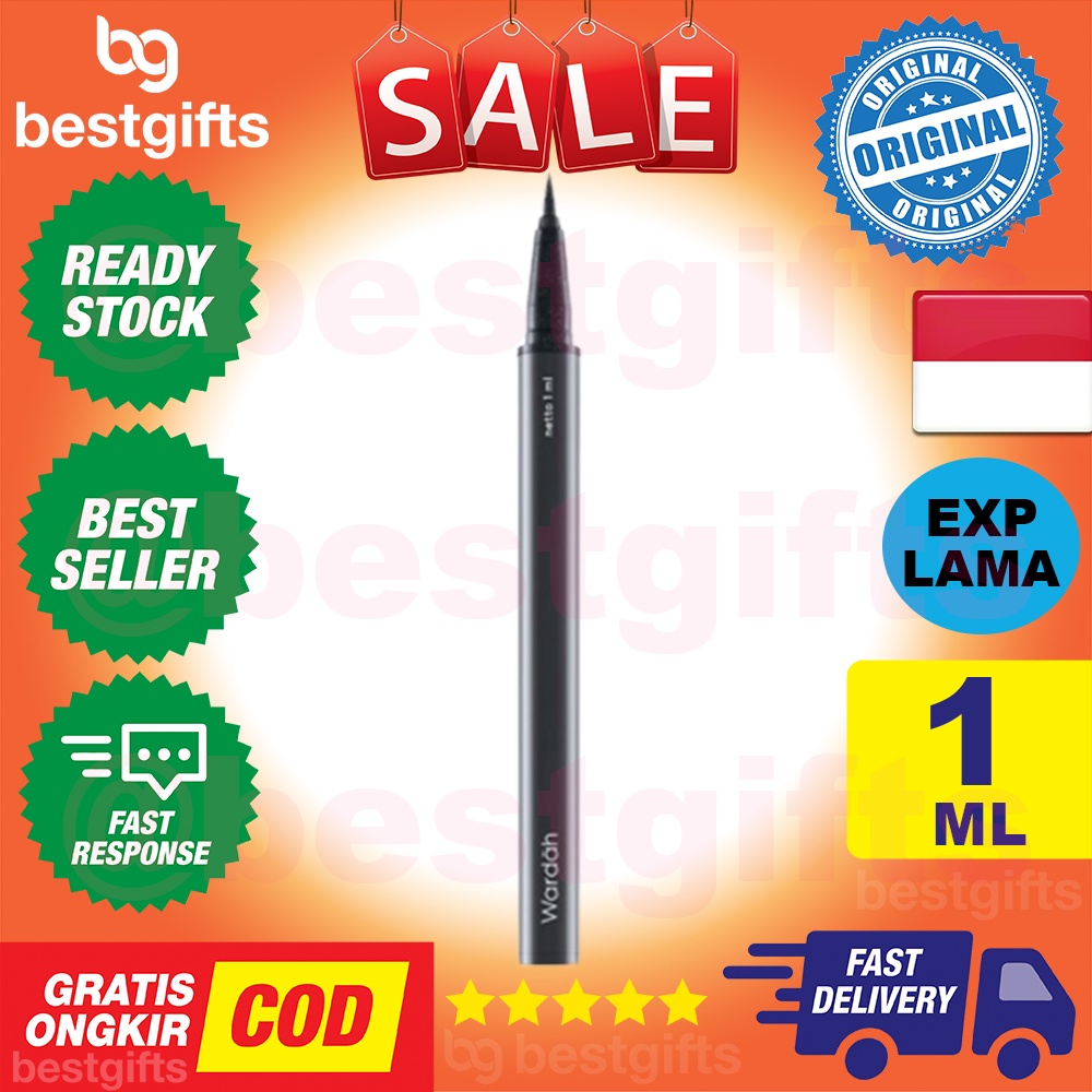 WARDAH EYEXPERT PERFECT PRECISION LINER WATERPROOF TAHAN HINGGA 12 JAM 1 ML