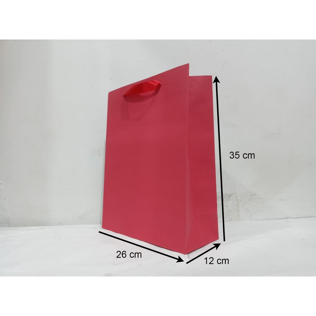 Jual Paperbag Polos Buffalo Merah Cm X Cm X Cm Shopee