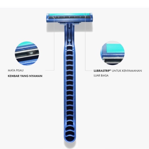 Gillette Pencukur Blue 2 Plus Razor Pisau Cukur - Isi 2