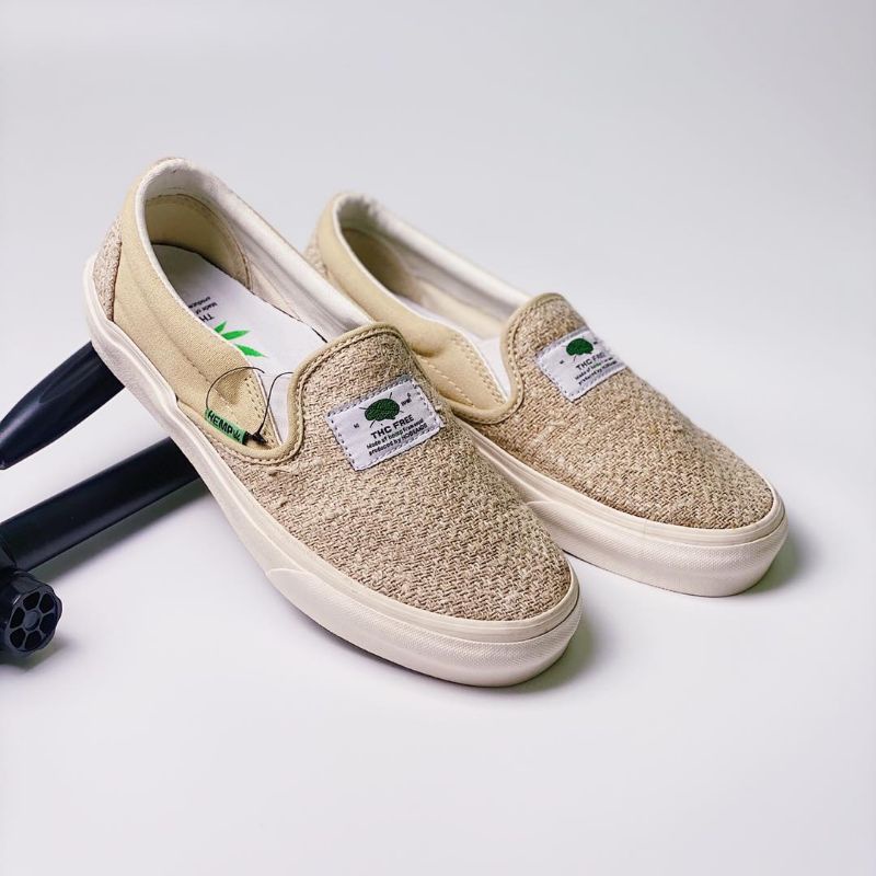 Sepatu Slip On Nobrand Hemp Original Lokal