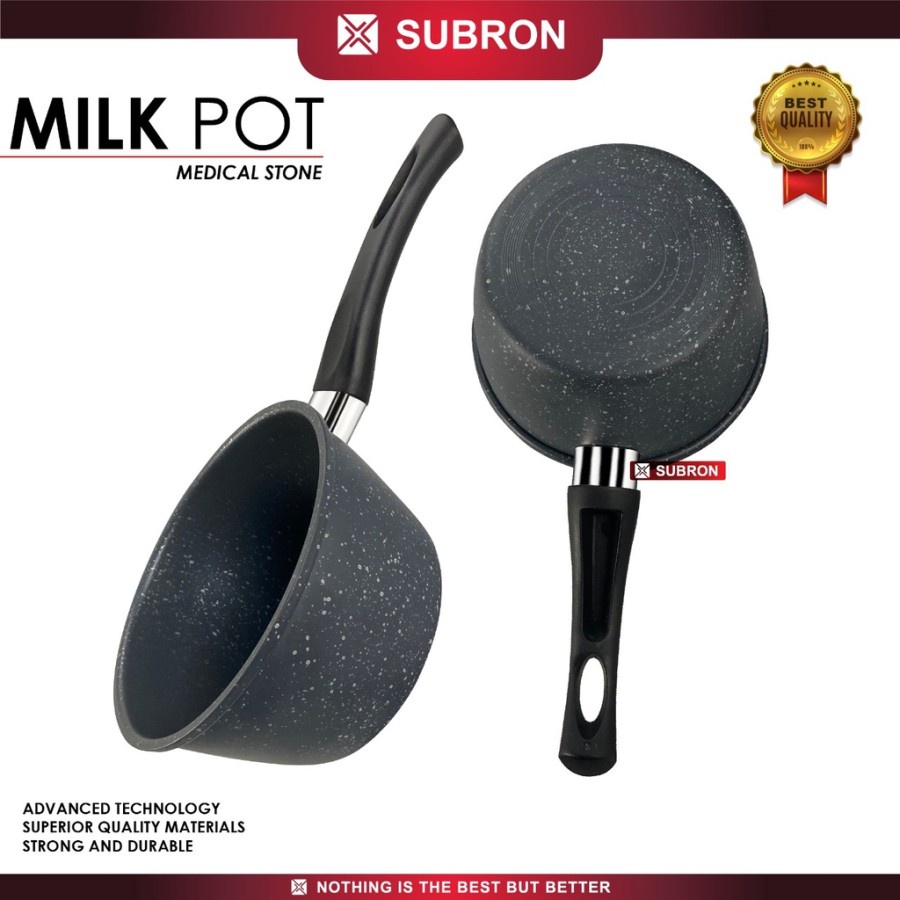 Panci Susu Milk Pot Medical Stone Anti Lengket Non Stick - SUBRON