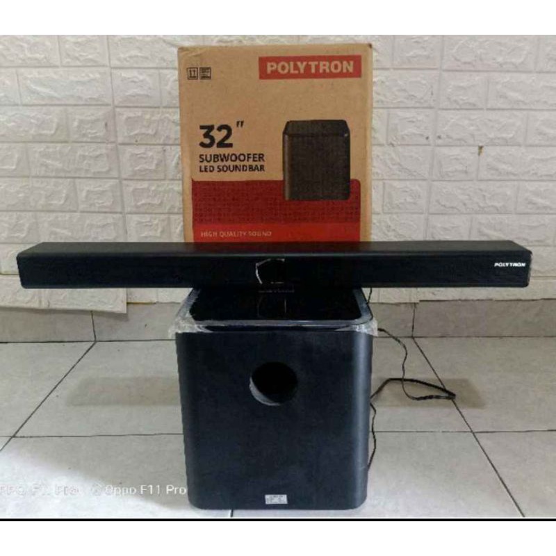 Jual Polytron Soundbar + Subwoofer Speaker Pasif mulus skaliBekas/X TV