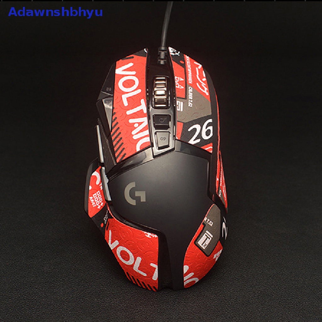 Adhyu Mouse Grip Tape Skate Handmade Stiker Non Slip Kulit Cicak Hisap Keringat Untuk Logitech G502 Hero PC Gamer DIY Tanpa Mouse ID