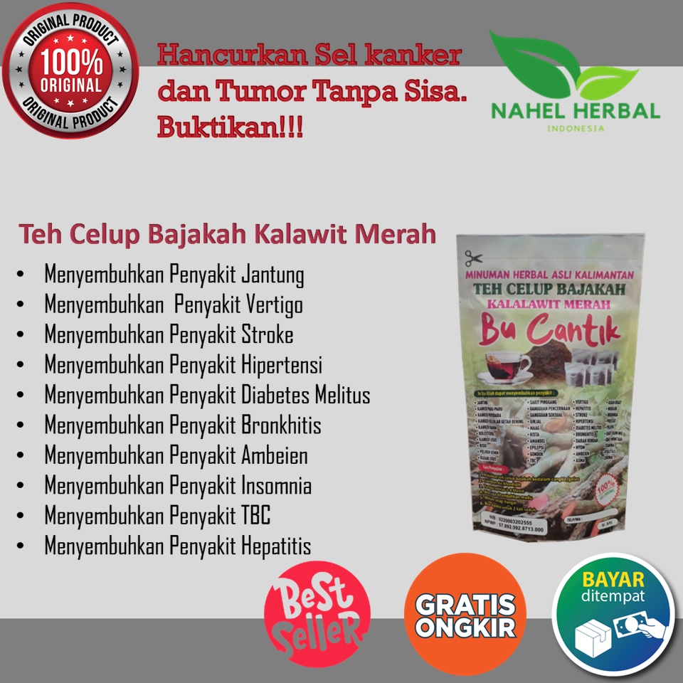 

Cod Teh Celup Bajakah Kalalawit Merah Pria Wanita Original Bpom - Obat Herbal Godokan Luka Diabetes Basah Kering Paling Agar Cepat Ampuh Dan Mujarab Di Kaki Stroke Sembuh Total - Lengkap Stik Alat Cek Gula Darah Kolestrol Asam Urat 3 In 1 Organik