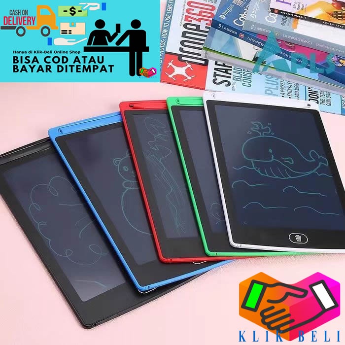 LCD Drawing Board Papan 8,5 Inch Papan Tulis Gambar Writing Tablet Magic Digital Board Pad Edukasi Pen Anak dan Dewasa