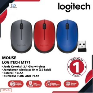 Mouse Logitech Wireless M171 Original Garansi RESMI