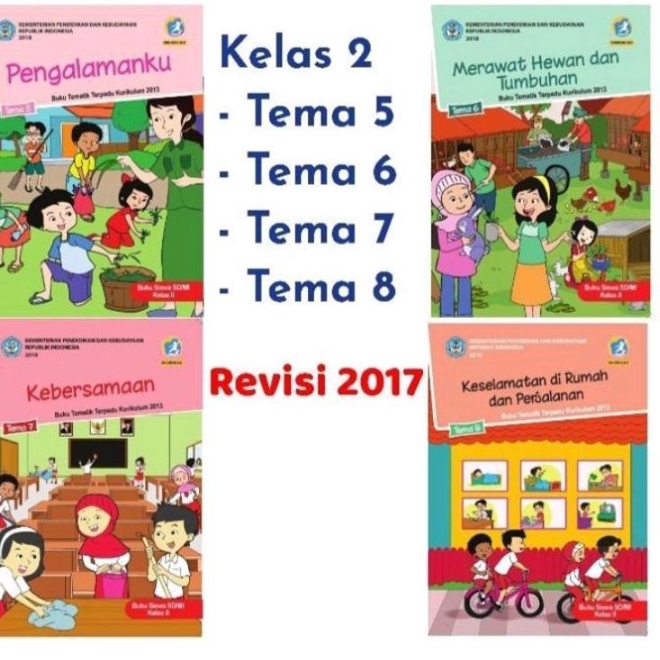 Lebih Hemat Sepaket buku siswa dikbud k13 kelas 2 semester 2 tema 5678