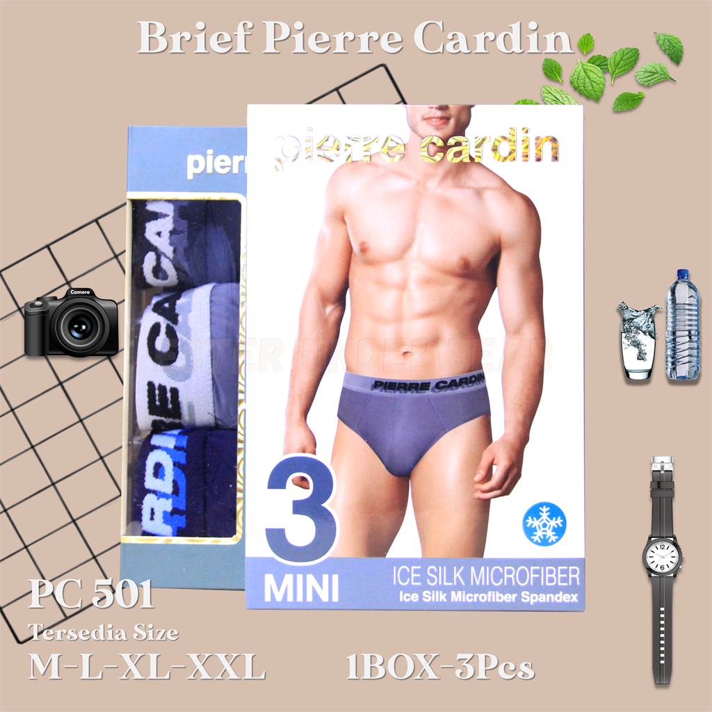 Pierre Cardin Celana Dalam Pria PC 501 1 Box isi 3Pcs