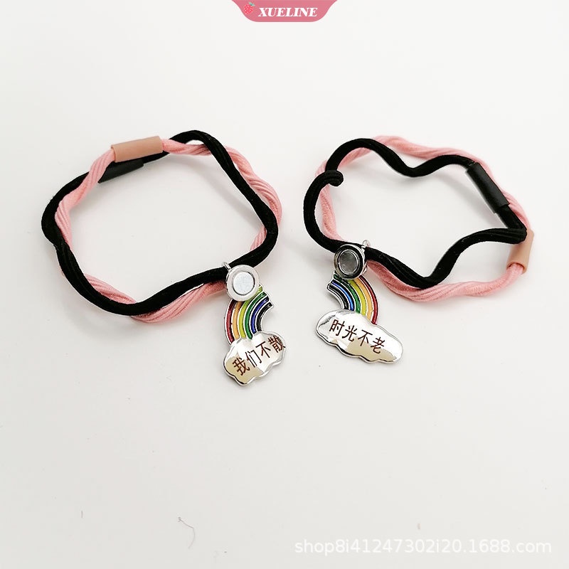 1pasang Dari magnet Pita Kulit Kecil Untuk Mengirim Pacar Pasangan Gelang Sarung Kecil BFF Mahasiswa Tali Tangan Hadiah Peringatan Perempuan [ZXL]