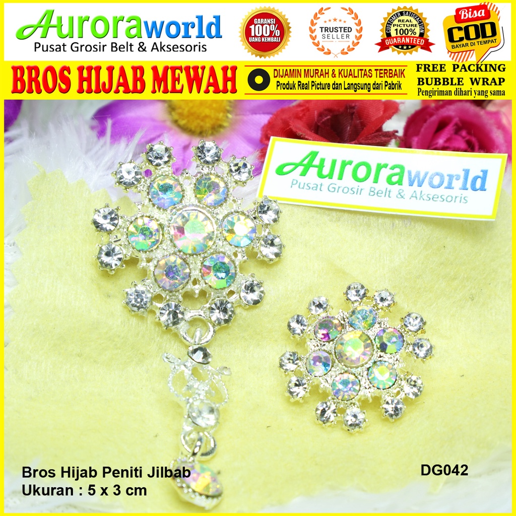 Auroraworld Bros juntai warna rosegold untuk hijab / dress