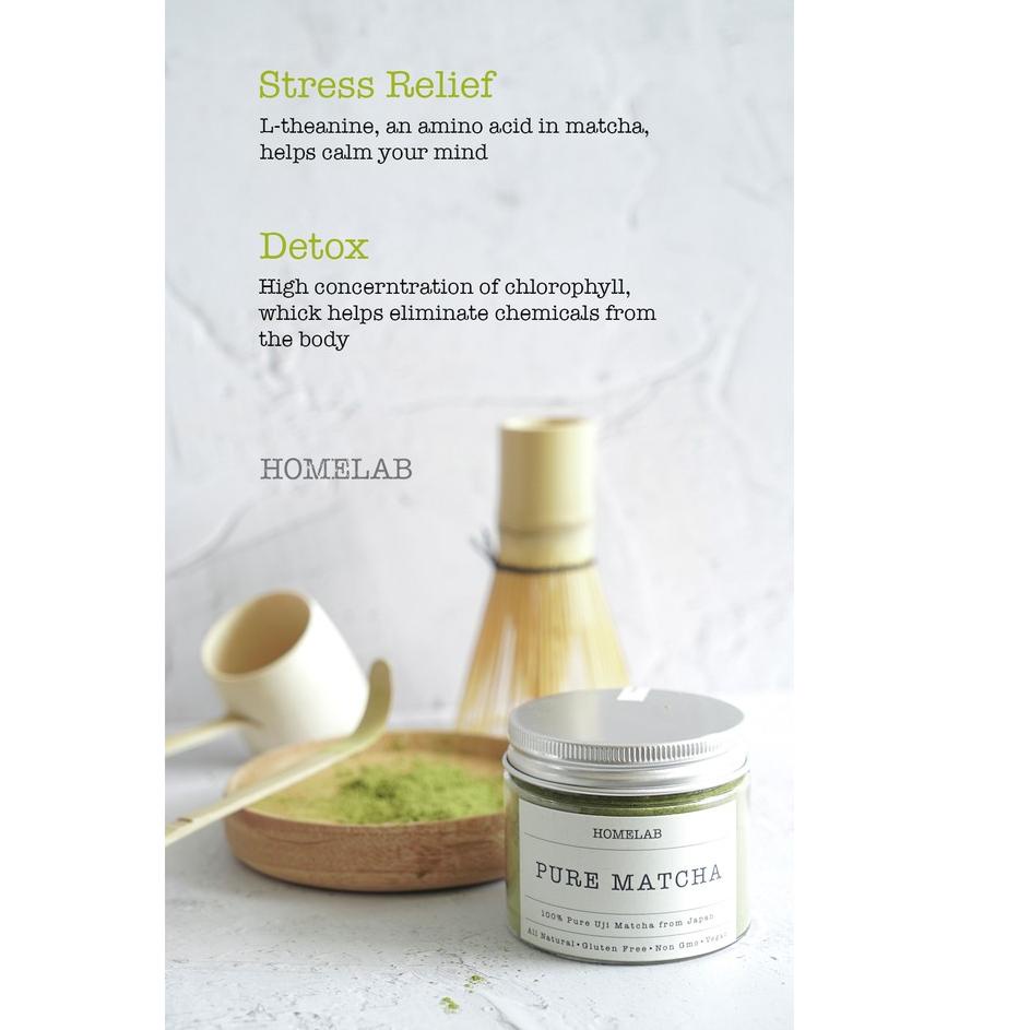 

Dijual ➴ Homelab 100% Pure Uji Matcha Japan - Bubuk Matcha Premium Grade 79