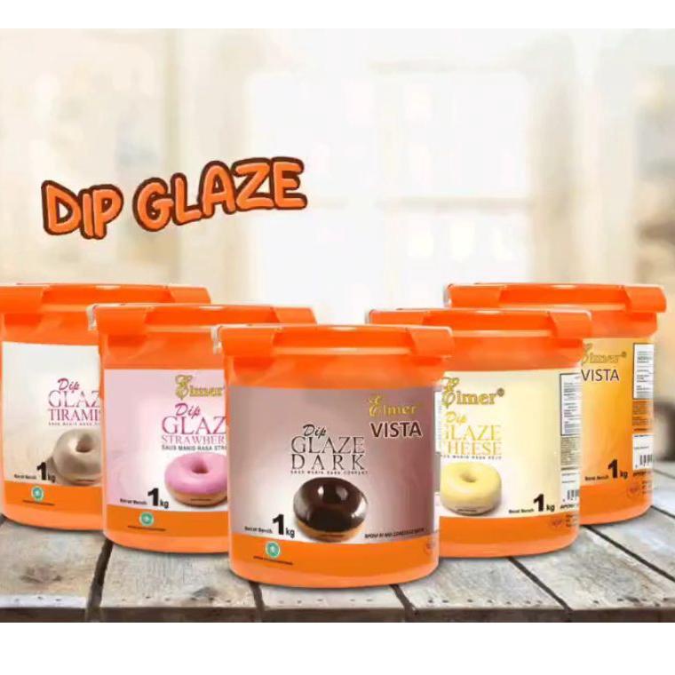 

F⚡ASH Hemat PROMO!! ELMER DIP GLAZE 1 KG SEMUA VARIAN .,,.,.,