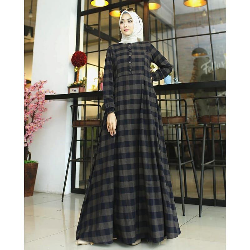 GAMIS FLANEL PREMIUM IMPORT ORIGINAL KATUN FLANEL | PAKAIAN MUSLIM WANITA | DRESS MUSLIM BAJU WANITA