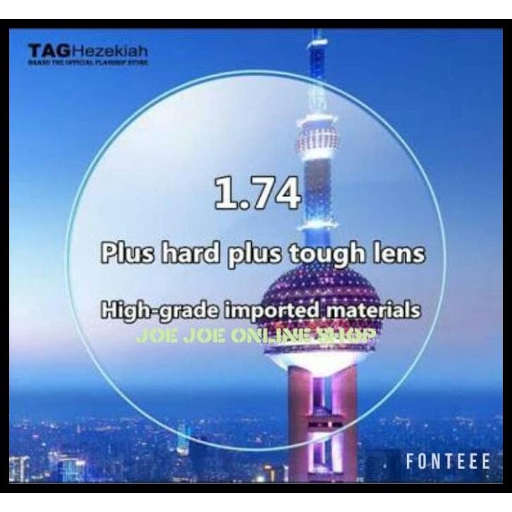 Lensa Minus / Lensa Tipis / Lensa Minus Hi Index / Lensa Index 1.74